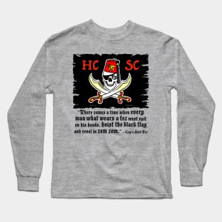 HCSC Jolly Roger & Cap'n Jack Tar Quote Long Sleeve T-Shirt